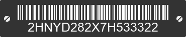 2007 ACURA MDX 2HNYD282X7H533322 VIN decoded