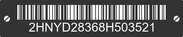 2008 ACURA MDX 2HNYD28368H503521 VIN decoded