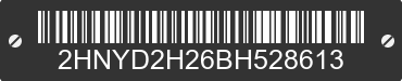 2011 ACURA MDX 2HNYD2H26BH528613 VIN decoded