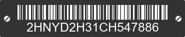2012 ACURA MDX 2HNYD2H31CH547886 VIN decoded