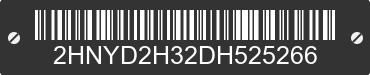 2013 ACURA MDX 2HNYD2H32DH525266 VIN decoded
