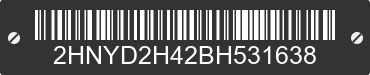 2011 ACURA MDX 2HNYD2H42BH531638 VIN decoded