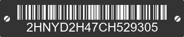 2012 ACURA MDX 2HNYD2H47CH529305 VIN decoded