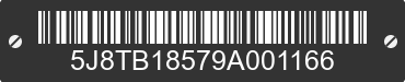 2009 ACURA RDX 5J8TB18579A001166 VIN decoded