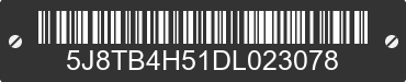2013 ACURA RDX 5J8TB4H51DL023078 VIN decoded