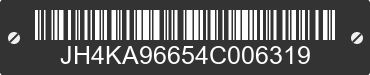 2004 ACURA RL JH4KA96654C006319 VIN decoded