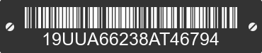 2008 ACURA TL 19UUA66238AT46794 VIN decoded