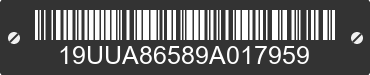 2009 ACURA TL 19UUA86589A017959 VIN decoded