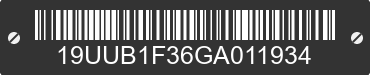 2016 ACURA TLX 19UUB1F36GA011934 VIN decoded