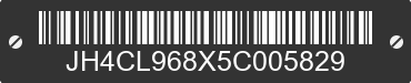 2005 ACURA TSX JH4CL968X5C005829 VIN decoded