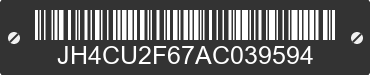 2010 ACURA TSX JH4CU2F67AC039594 VIN decoded