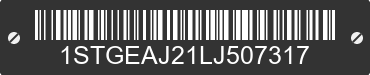 2020 AIRSTREAM INC. Airstream 1STGEAJ21LJ507317 VIN decoded