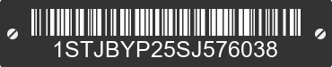 2025 AIRSTREAM Classic 1STJBYP25SJ576038 VIN decoded