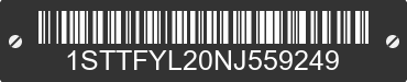 2022 AIRSTREAM International 1STTFYL20NJ559249 VIN decoded
