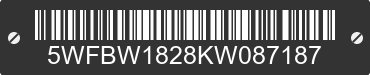 2019 ALCOM LLC Alcom LLC 5WFBW1828KW087187 VIN decoded