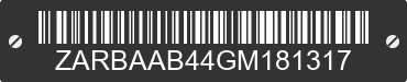 2016 ALFA ROMEO 4C ZARBAAB44GM181317 VIN decoded