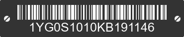 2019 ALUMA Aluma 1YG0S1010KB191146 VIN decoded