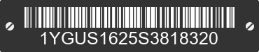 2025 ALUMA Aluma 1YGUS1625S3818320 VIN decoded