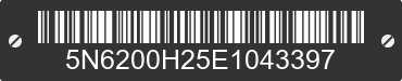 2014 AMERICAN HAULER American Hauler 5N6200H25E1043397 VIN decoded