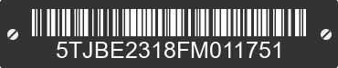 2015 AMERICAN SURPLUS & MFG American Surplus & MFG 5TJBE2318FM011751 VIN decoded
