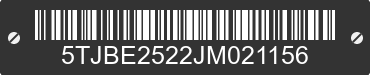 2018 AMERICAN SURPLUS & MFG American Surplus & MFG 5TJBE2522JM021156 VIN decoded