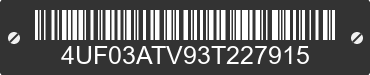 2003 ARCTIC CAT Arctic Cat 4UF03ATV93T227915 VIN decoded
