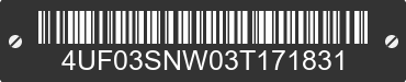 2003 ARCTIC CAT Arctic Cat 4UF03SNW03T171831 VIN decoded
