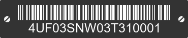 2003 ARCTIC CAT Arctic Cat 4UF03SNW03T310001 VIN decoded