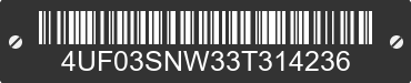 2003 ARCTIC CAT Arctic Cat 4UF03SNW33T314236 VIN decoded