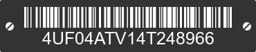 2004 ARCTIC CAT Arctic Cat 4UF04ATV14T248966 VIN decoded