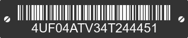 2004 ARCTIC CAT Arctic Cat 4UF04ATV34T244451 VIN decoded