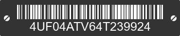 2004 ARCTIC CAT Arctic Cat 4UF04ATV64T239924 VIN decoded