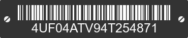 2004 ARCTIC CAT Arctic Cat 4UF04ATV94T254871 VIN decoded