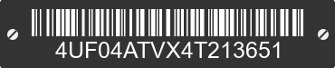 2004 ARCTIC CAT Arctic Cat 4UF04ATVX4T213651 VIN decoded