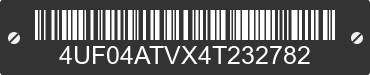 2004 ARCTIC CAT Arctic Cat 4UF04ATVX4T232782 VIN decoded