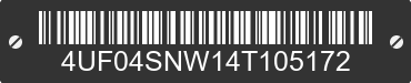 2004 ARCTIC CAT Arctic Cat 4UF04SNW14T105172 VIN decoded