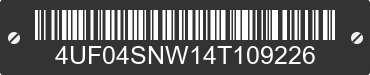 2004 ARCTIC CAT Arctic Cat 4UF04SNW14T109226 VIN decoded