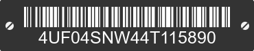 2004 ARCTIC CAT Arctic Cat 4UF04SNW44T115890 VIN decoded