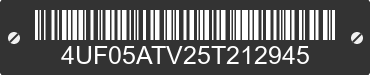2005 ARCTIC CAT Arctic Cat 4UF05ATV25T212945 VIN decoded