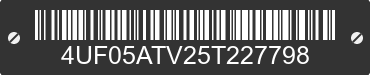 2005 ARCTIC CAT Arctic Cat 4UF05ATV25T227798 VIN decoded