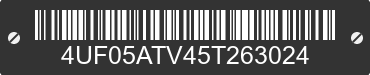 2005 ARCTIC CAT Arctic Cat 4UF05ATV45T263024 VIN decoded
