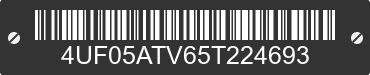 2005 ARCTIC CAT Arctic Cat 4UF05ATV65T224693 VIN decoded