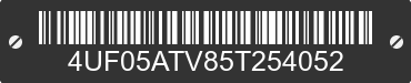 2005 ARCTIC CAT Arctic Cat 4UF05ATV85T254052 VIN decoded