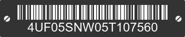 2005 ARCTIC CAT Arctic Cat 4UF05SNW05T107560 VIN decoded