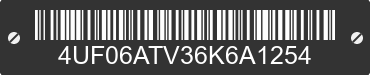 2006 ARCTIC CAT Arctic Cat 4UF06ATV36K6A1254 VIN decoded
