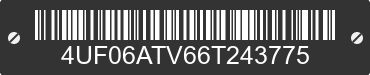 2006 ARCTIC CAT Arctic Cat 4UF06ATV66T243775 VIN decoded