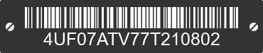 2007 ARCTIC CAT Arctic Cat 4UF07ATV77T210802 VIN decoded
