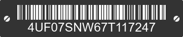 2007 ARCTIC CAT Arctic Cat 4UF07SNW67T117247 VIN decoded