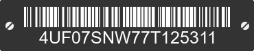 2007 ARCTIC CAT Arctic Cat 4UF07SNW77T125311 VIN decoded