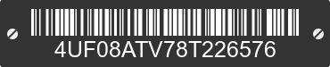 2008 ARCTIC CAT Arctic Cat 4UF08ATV78T226576 VIN decoded